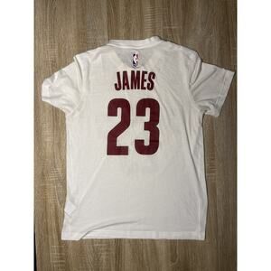 Adidas Shirt Size Medium Cleveland Cavaliers Lebron James White